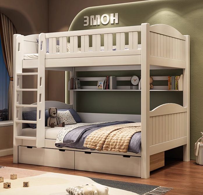 Factory Direct Sales High Quality Eco-friendly Safe Non-toxic Double Children Bunk Bed Kids New Bunk Bed for Kids