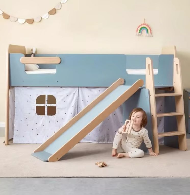 Modern wooden Kids Loft Bed & Living Room Cabinets for Modern Home Decor