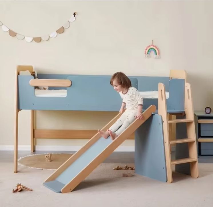 Modern wooden Kids Loft Bed & Living Room Cabinets for Modern Home Decor