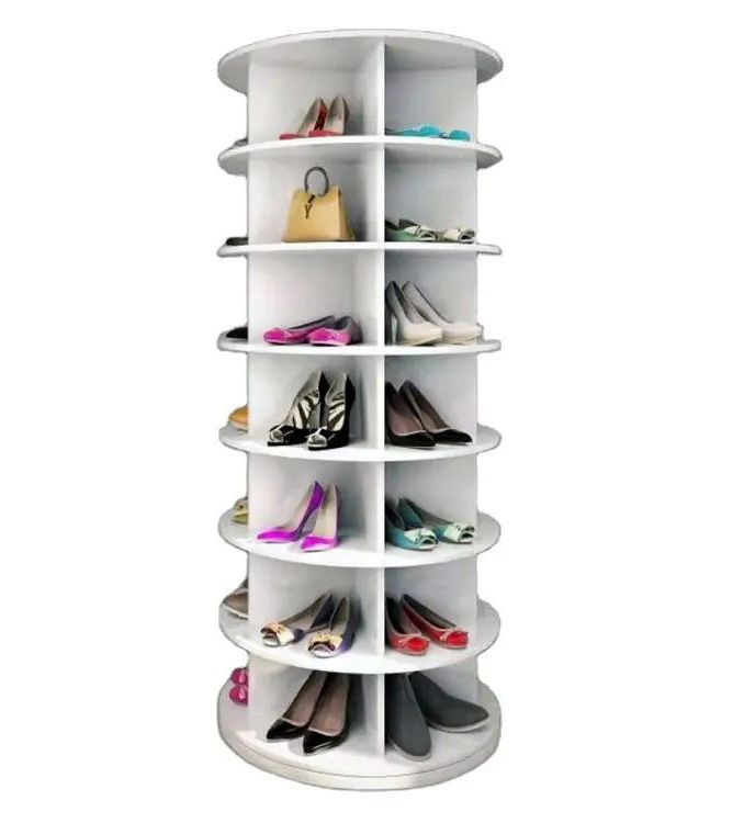 Wholesale rotating shoe storage cabinet furniture wooden style shoe cabinet