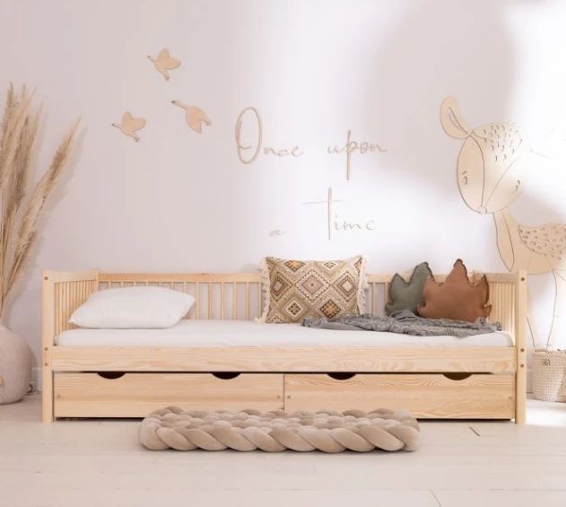 Solid Wood Eco-Friendly Bunk Bed for Kids Sustainable Children's Furniture