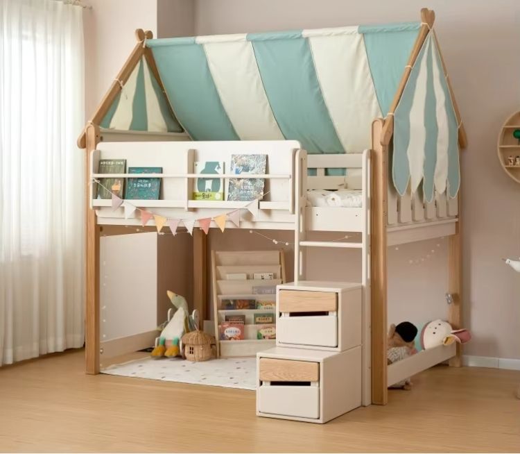 High Quality Solid Wood Bunk Bed Versatile for School Hotel Living Room Outdoor Park Kitchen Dining Villa Mall