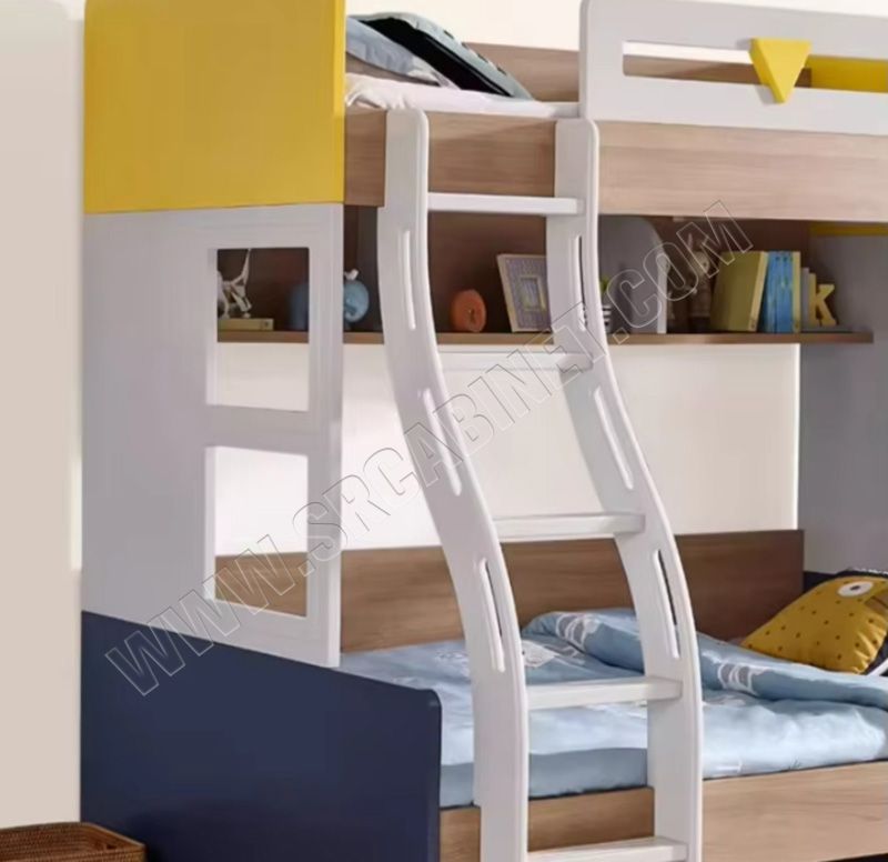 Child and Mother Beds High and Low Bunk Beds Solid Wood Color Bunk Beds Home Furniture for Small Bedroom