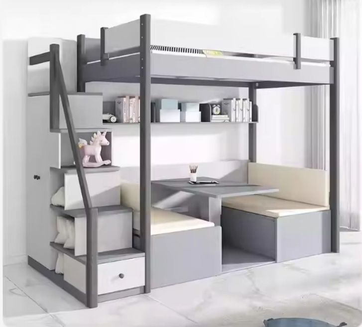 Easy assembly of wooden bunk beds for children Children's bedroom furniture Cheap wooden bunk beds